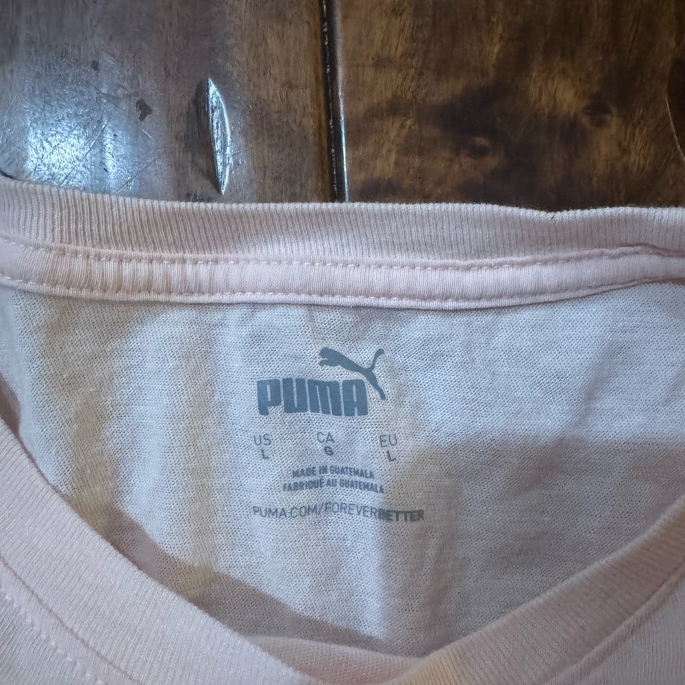 Puma Peach Kids Tee with Vibrant Graphic - Picture 2 of 3